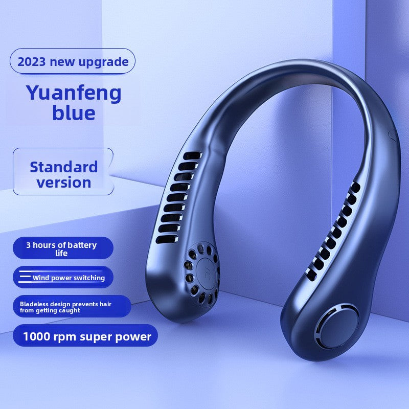 Portable Neck Hanging Bladeless Fan USB Rechargeable