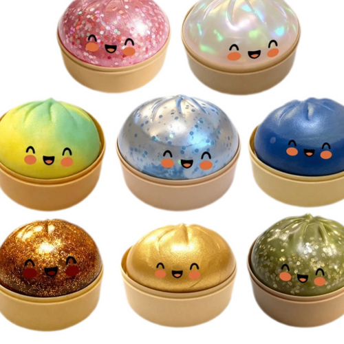 Glitter Dumpling Squishy Sensory Stress Relief Toy