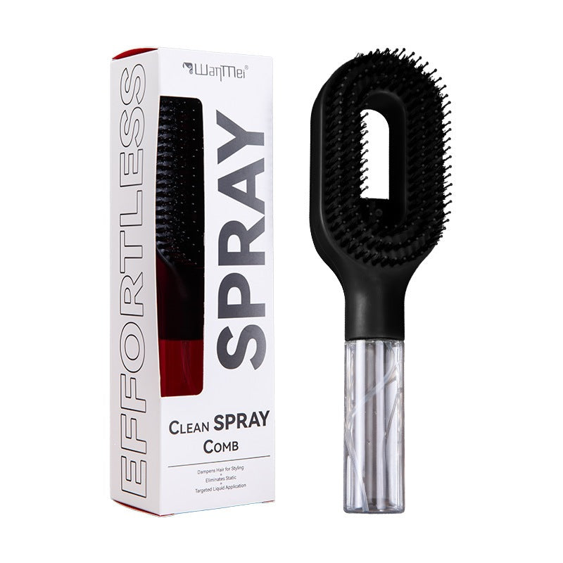 Water Storage Hairbrush with Spray Function