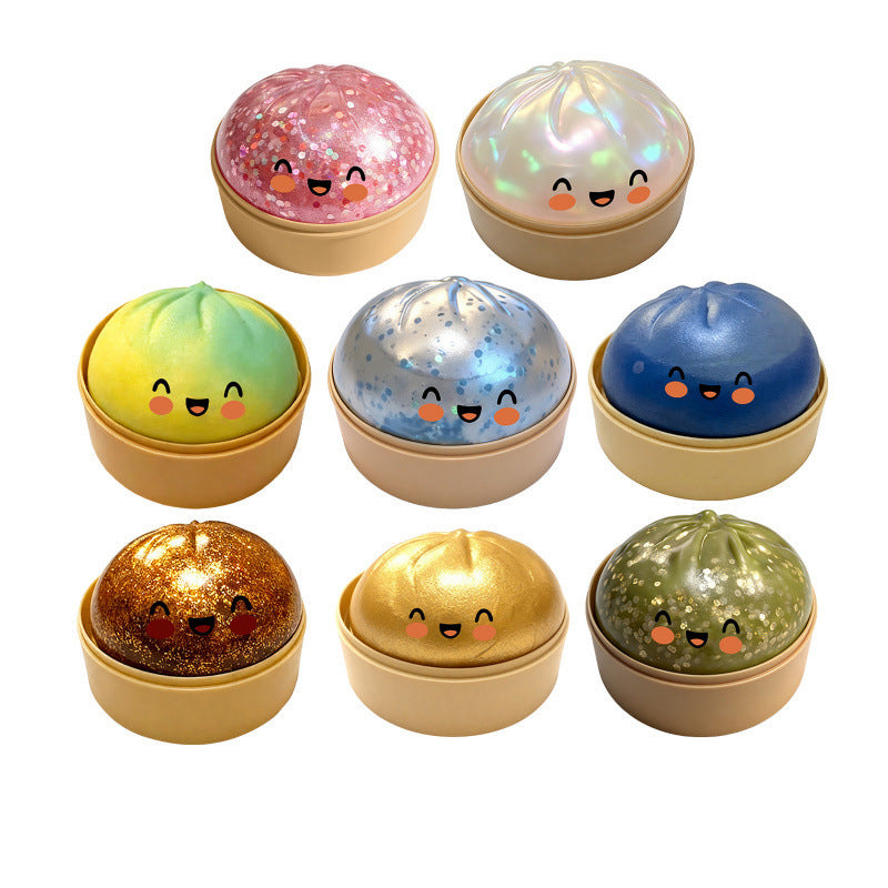 Glitter Dumpling Squishy Sensory Stress Relief Toy