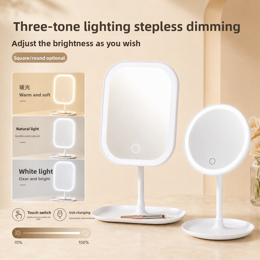 LED Illuminated Makeup Mirror with Light