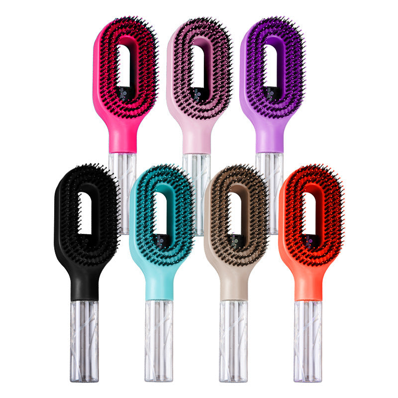 Water Storage Hairbrush with Spray Function