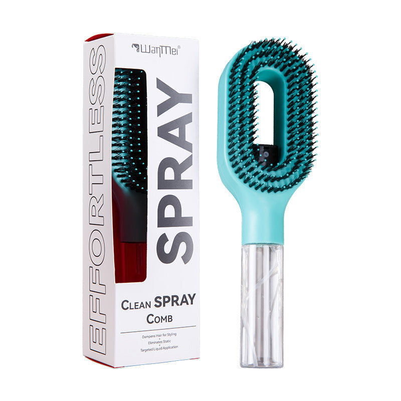 Water Storage Hairbrush with Spray Function