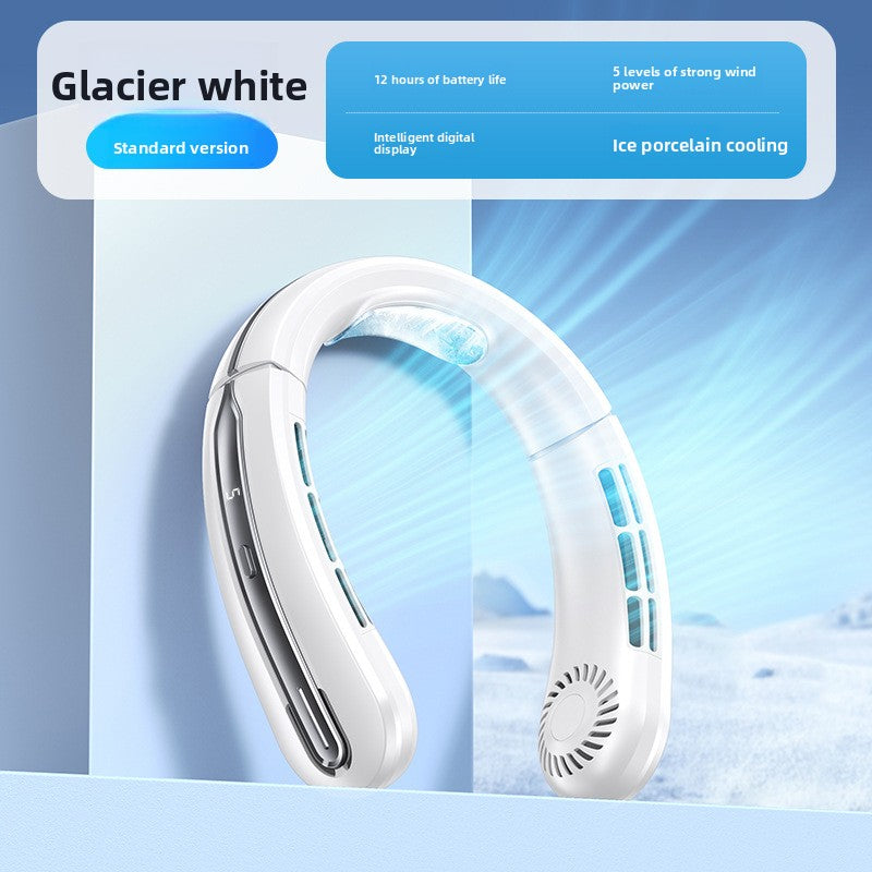 Portable Neck Hanging Bladeless Fan USB Rechargeable